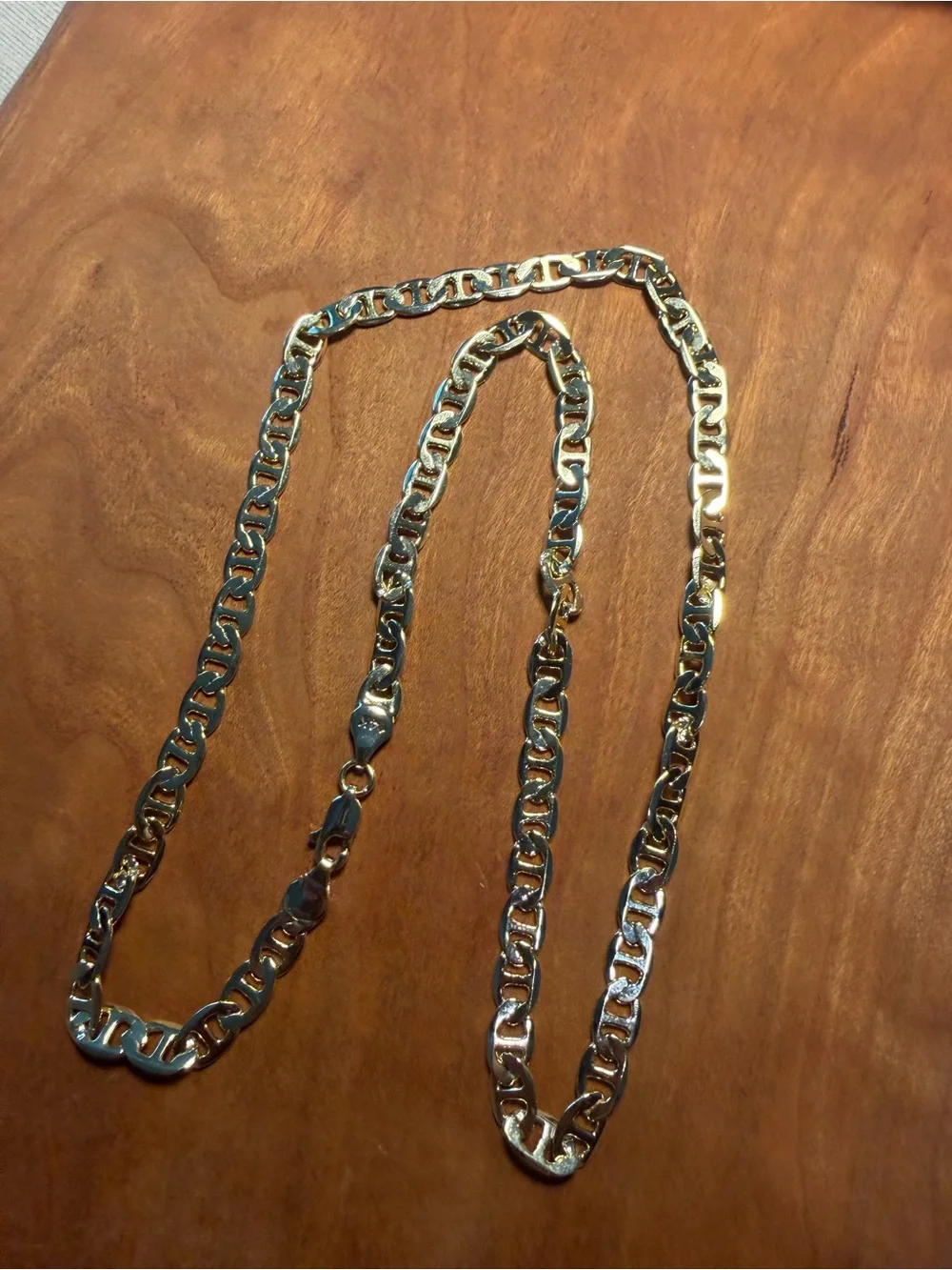 22” 14kt Gold filled Mariner link Chain Necklace 18 gram 5.8 mm